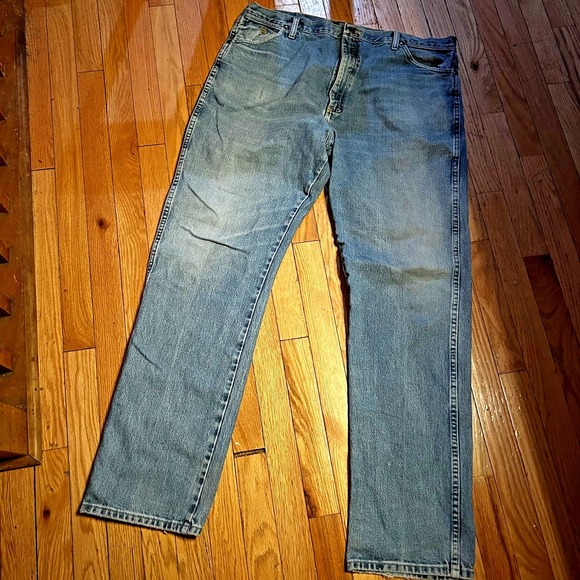 Wrangler Jeans Men's 40x32 Blue George Strait Cowboy Rodeo Straight‎ Cut - Picture 1 of 2